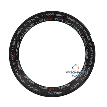 Seiko World Time 6117 6400 / 6409 dial / chapter ring black original 86039902 - Watch Plaza