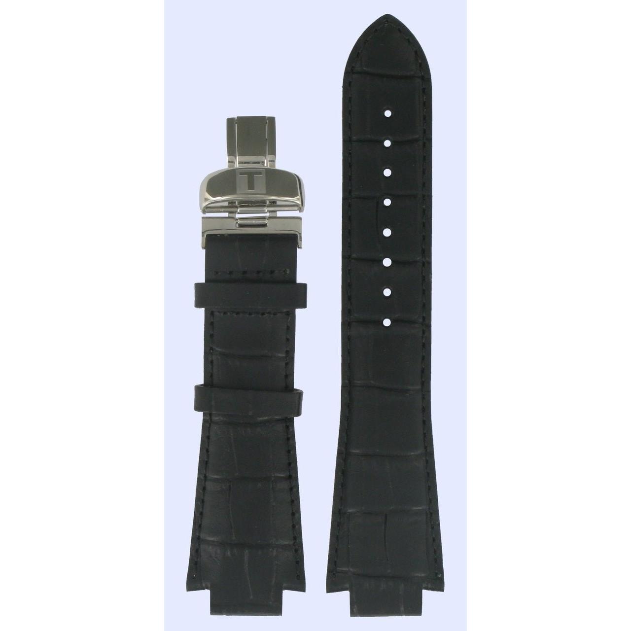 Tissot L864/964 - L875/975 & L874/974 Watch Band T600013353 Black Leather 14 mm TXL - TXS - Watch Plaza