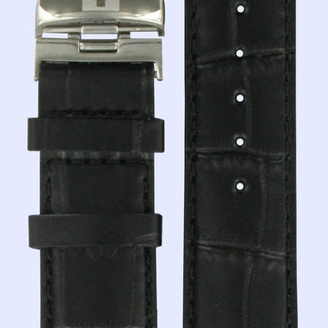 Tissot PRC200 - T014430 & T171526 Watch Band T600013369 Black Leather 19 mm PRC 200 - Watch Plaza