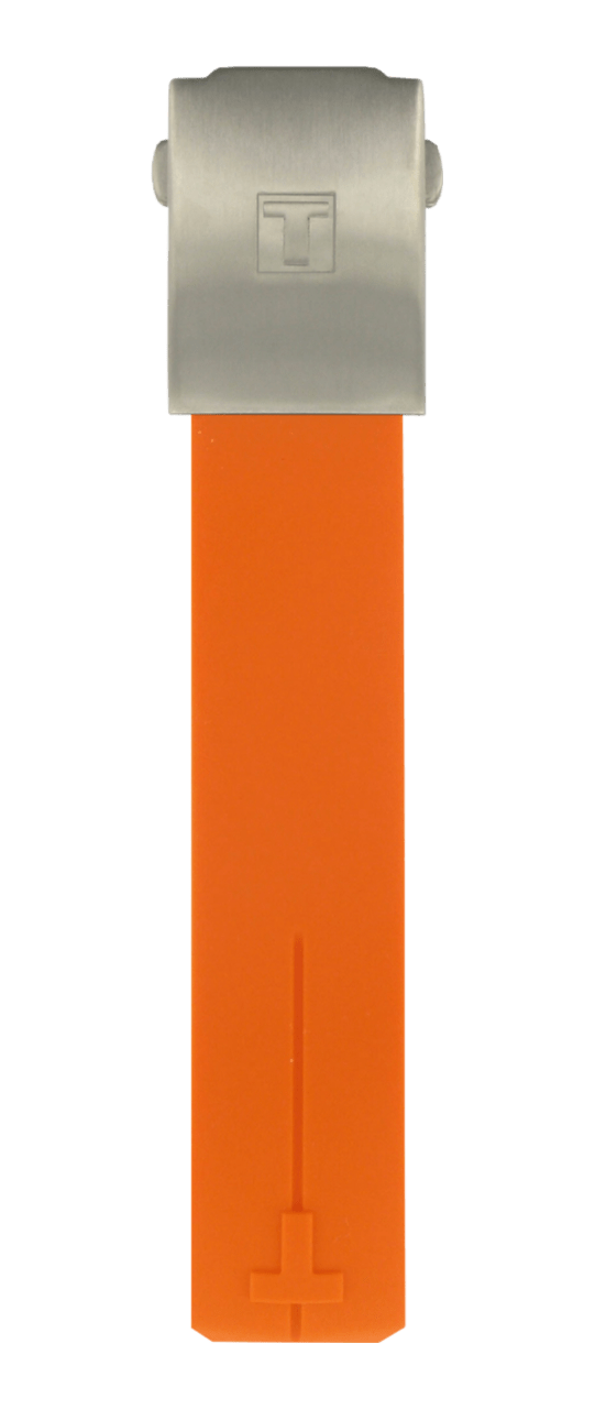 Tissot T - Touch II - T013420 & T047420 Watch Band T603026664 Orange Silicone 21 mm T - Touch - Watch Plaza