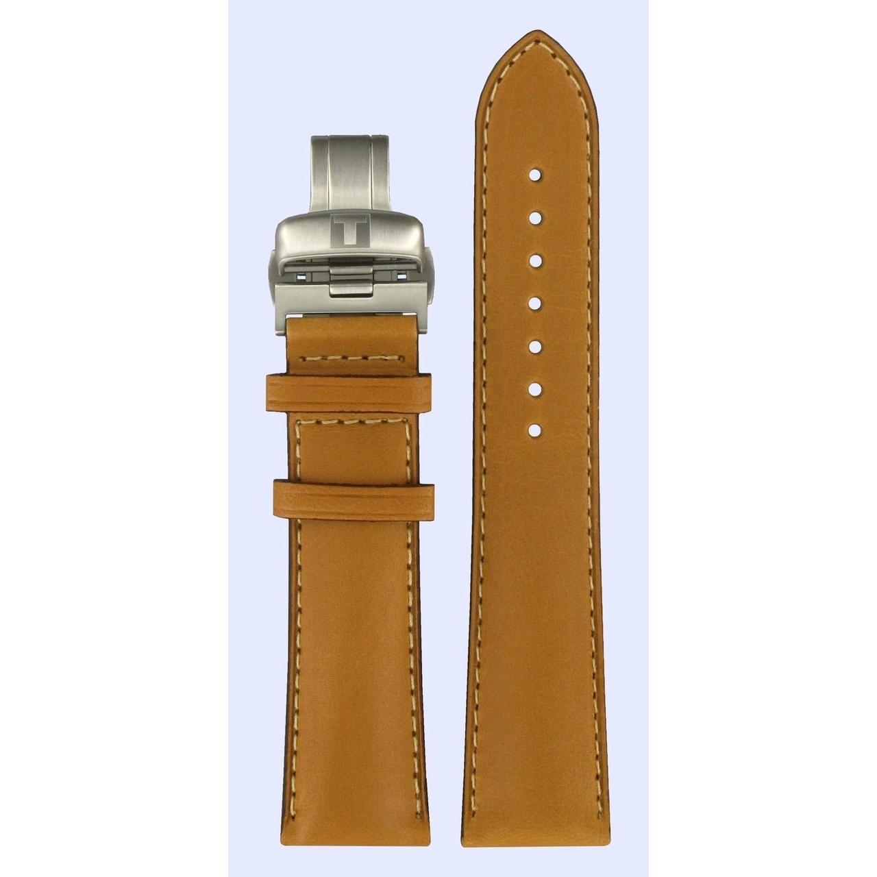 Tissot T013420 A Watch Band T600027416 Brown Leather 21 mm T - Touch Expert - Watch Plaza