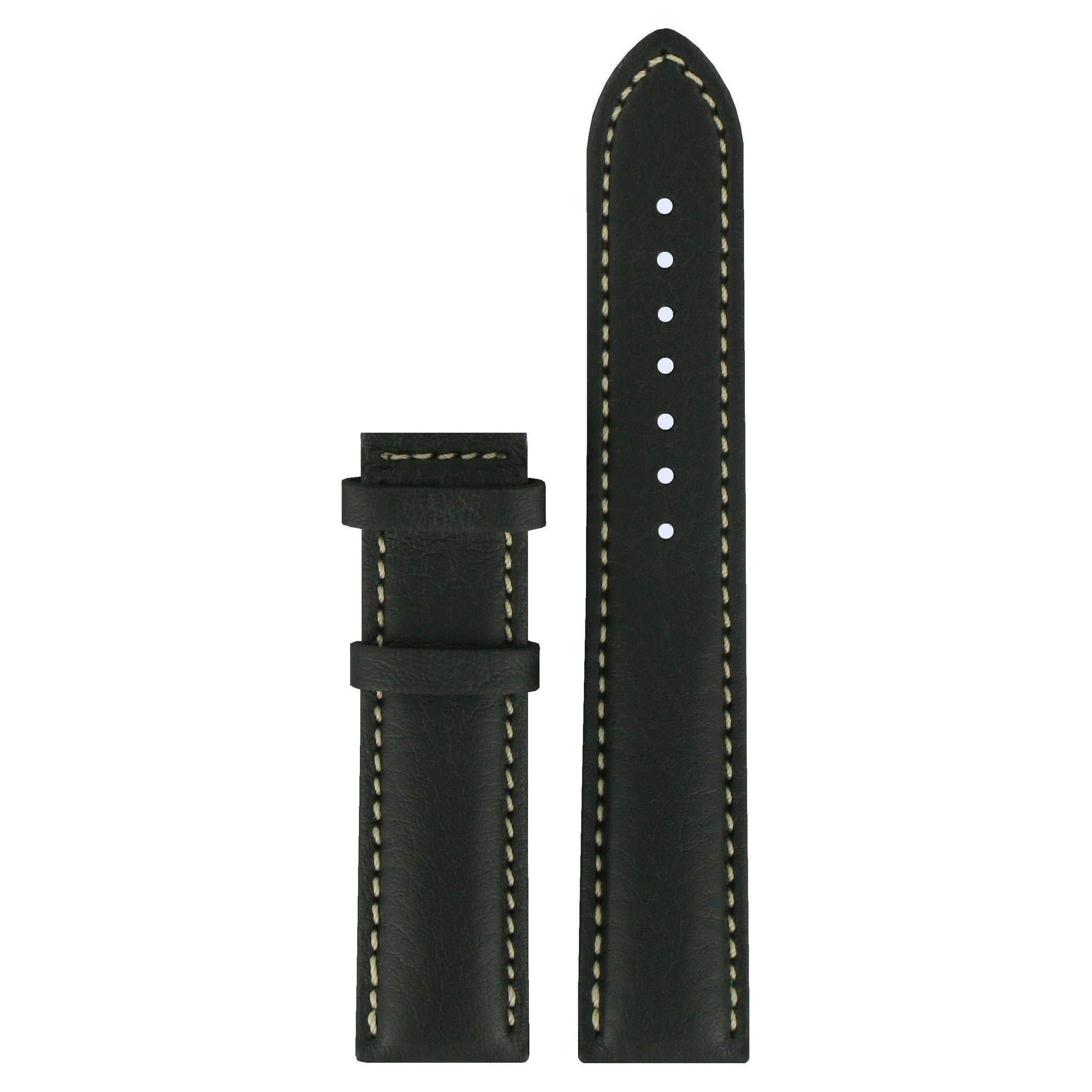 Tissot T014421A & T014410A Watch Band T610025414 Black Leather 19 mm PRC 200 - Watch Plaza