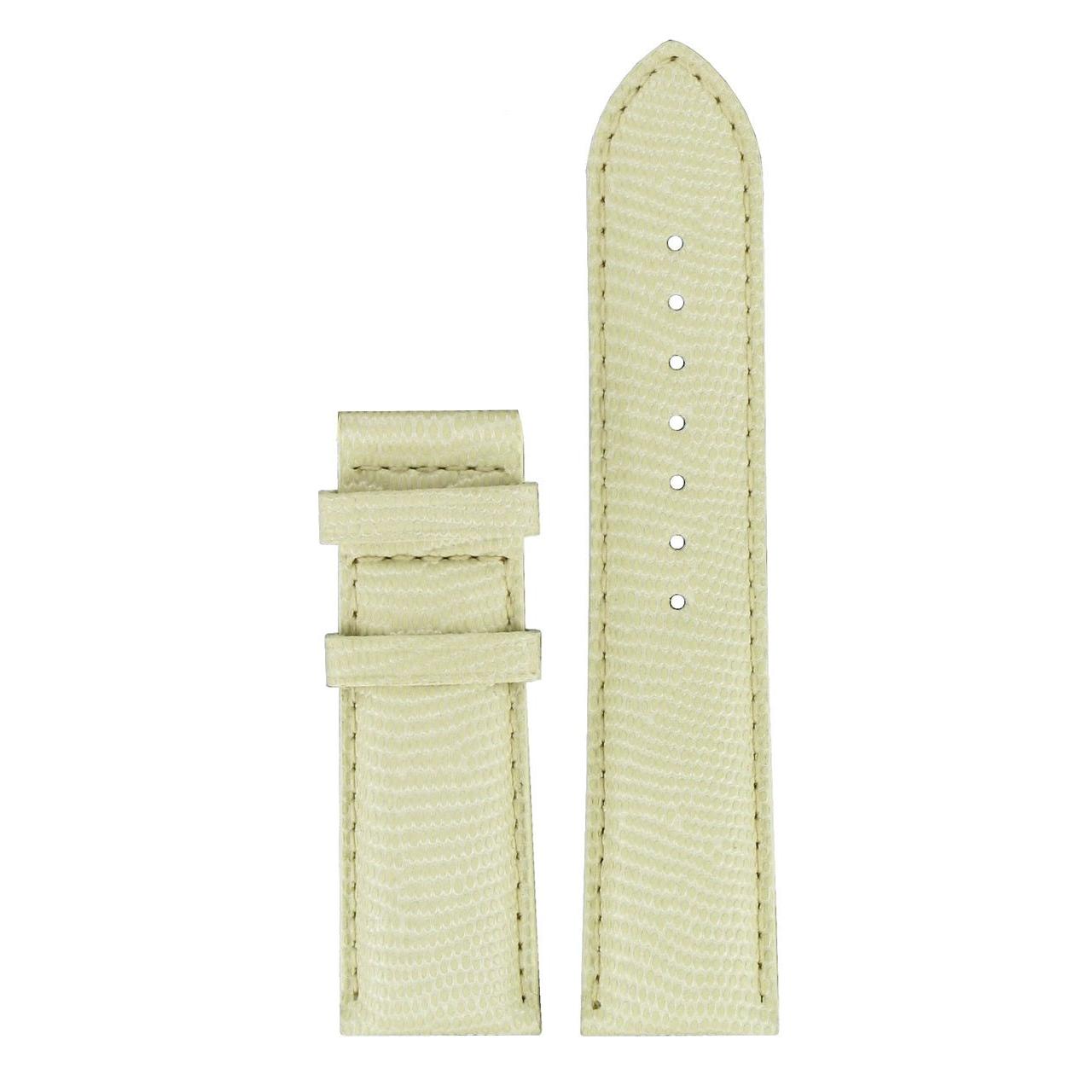 Tissot T014427A Watch Band T610028552 White Leather 20 mm PRC 200 - Watch Plaza
