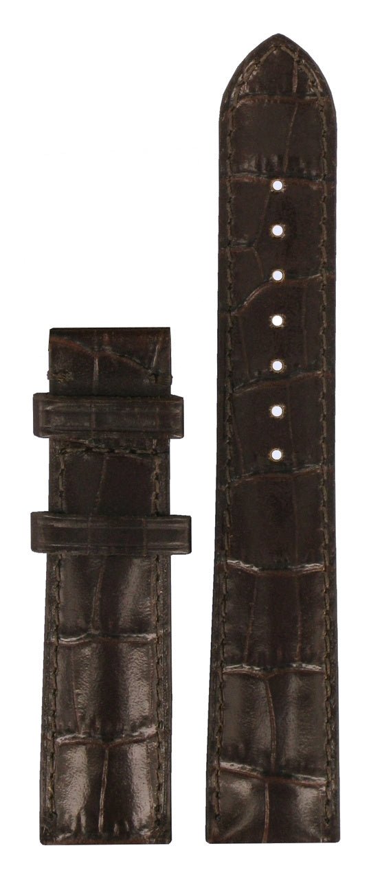 Tissot T016309A Watch Band T610025844 Dark Brown Leather 18 mm Happy Chic - Watch Plaza