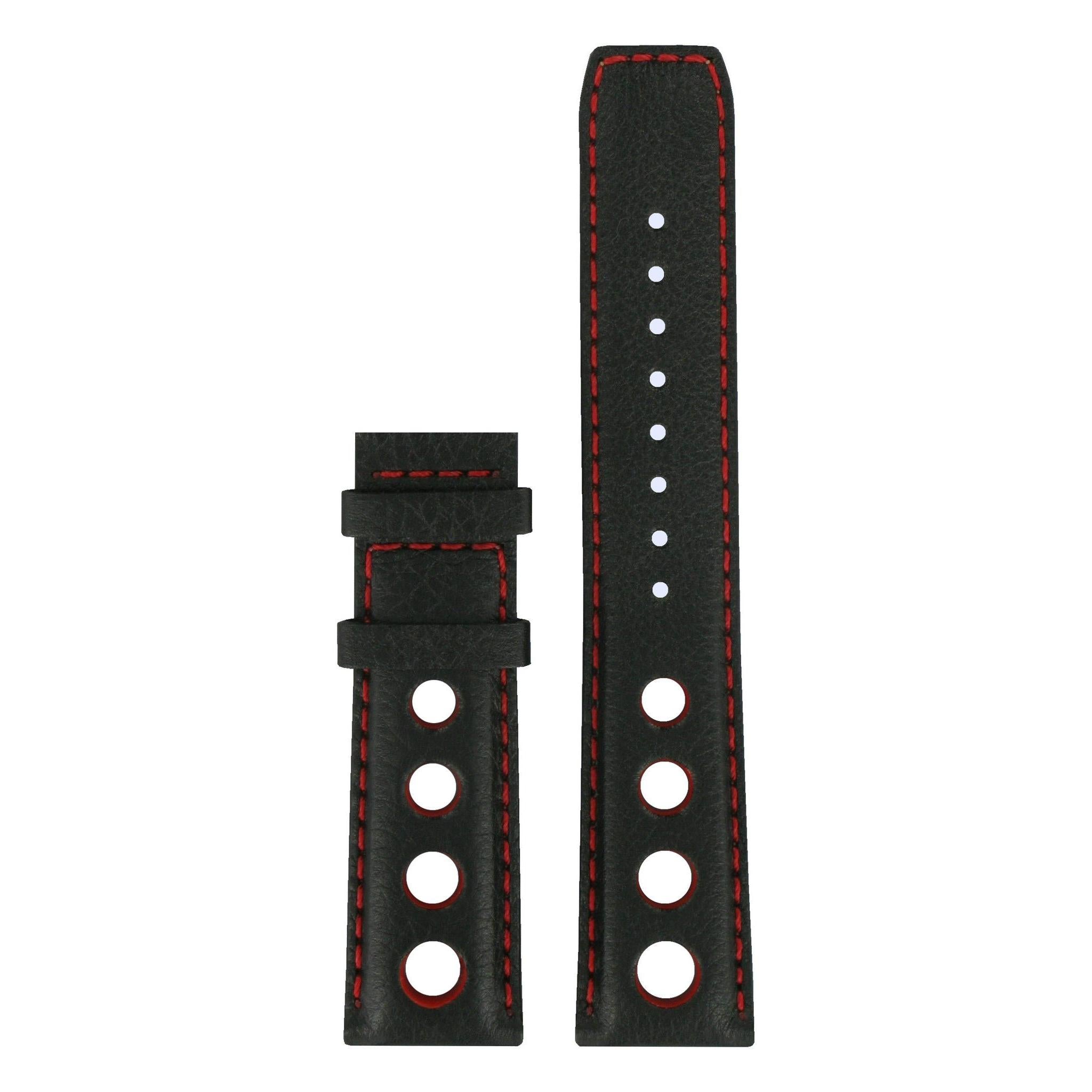 Tissot T021414A Watch Band T610025652 Black Leather 20 mm PRS 516 - Watch Plaza