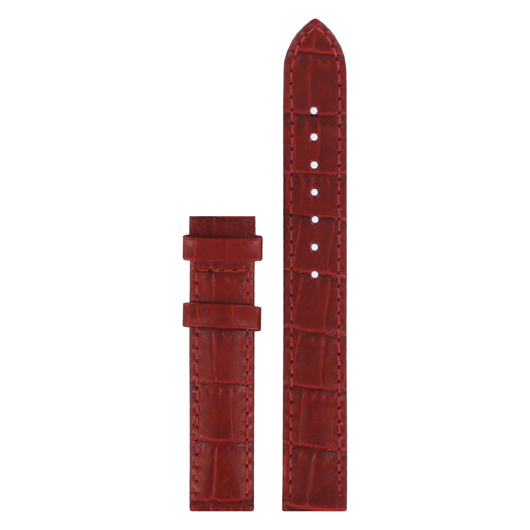 Tissot T023210A & T0212 Watch Band T610020015 Red Leather 14 mm T - Wave - Watch Plaza