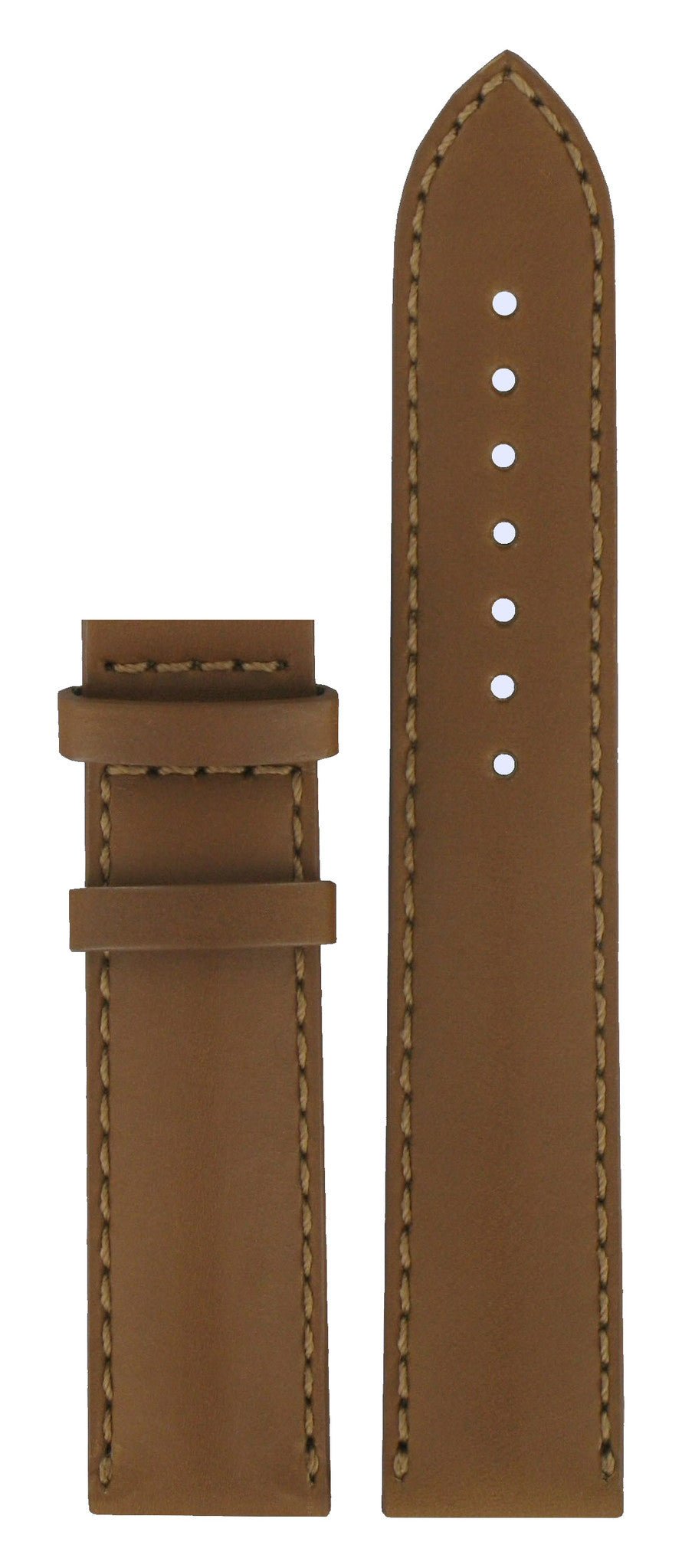 Tissot T025408A XL Watch Band T610026473 Brown Leather 19 mm Heritage - Watch Plaza