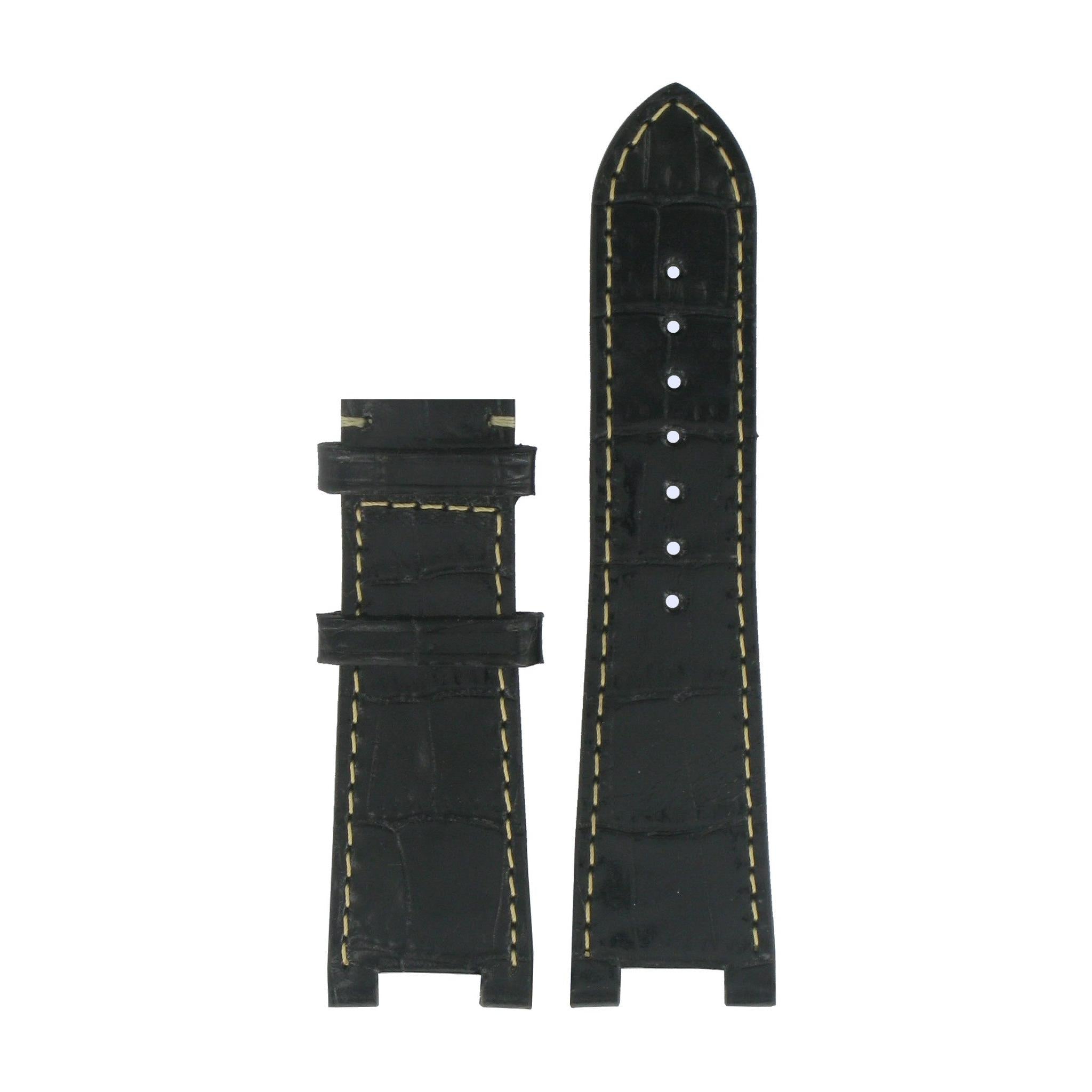 Tissot T032309A Watch Band T610027487 Black Leather 11 mm My - T - Watch Plaza