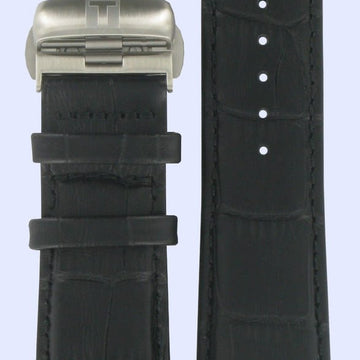 Tissot T035439A & T035617A T - Trend Watch Band T600028581 Black Leather 23 mm Couturier - Watch Plaza