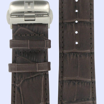 Tissot T035439A & T035617A T - Trend Watch Band T600028584 Dark Brown Leather 23 mm Couturier - Watch Plaza