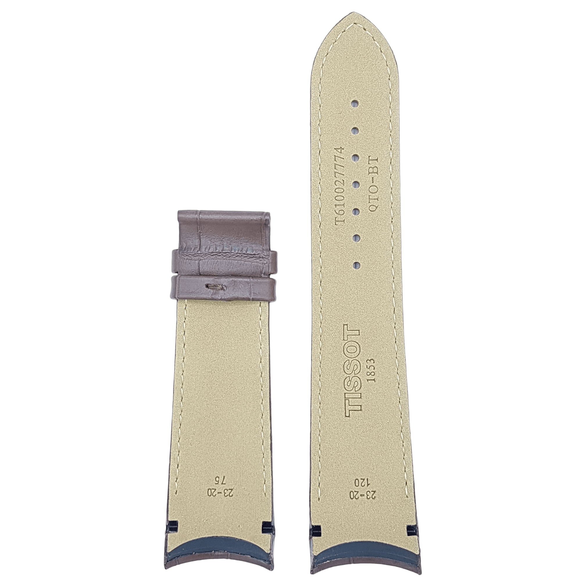Tissot T035439A & T035617A Watch Band T610027774 Brown Leather 23 mm Couturier - Watch Plaza