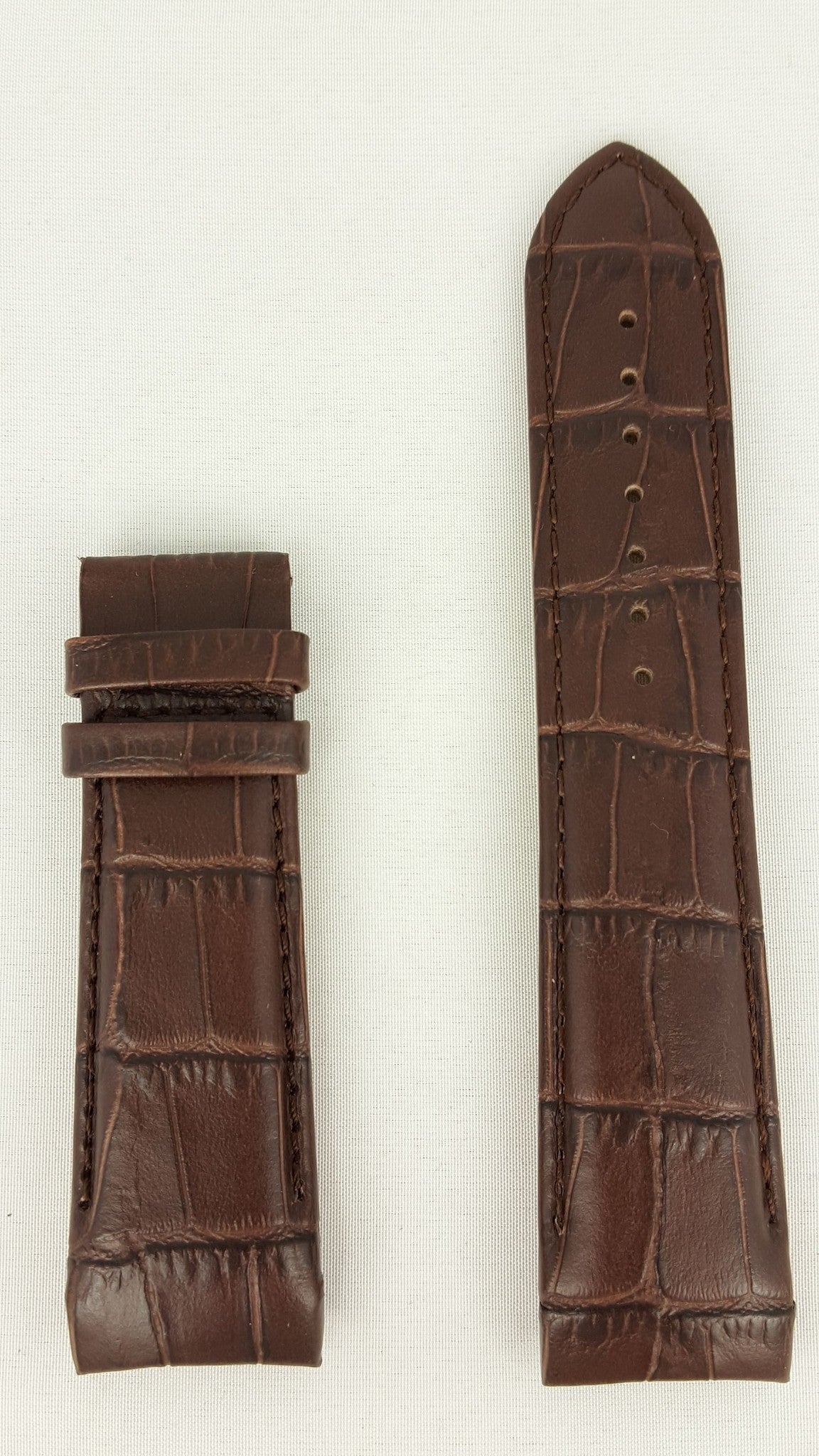 Tissot T035439A & T035617A Watch Band T610027774 Brown Leather 23 mm Couturier - Watch Plaza