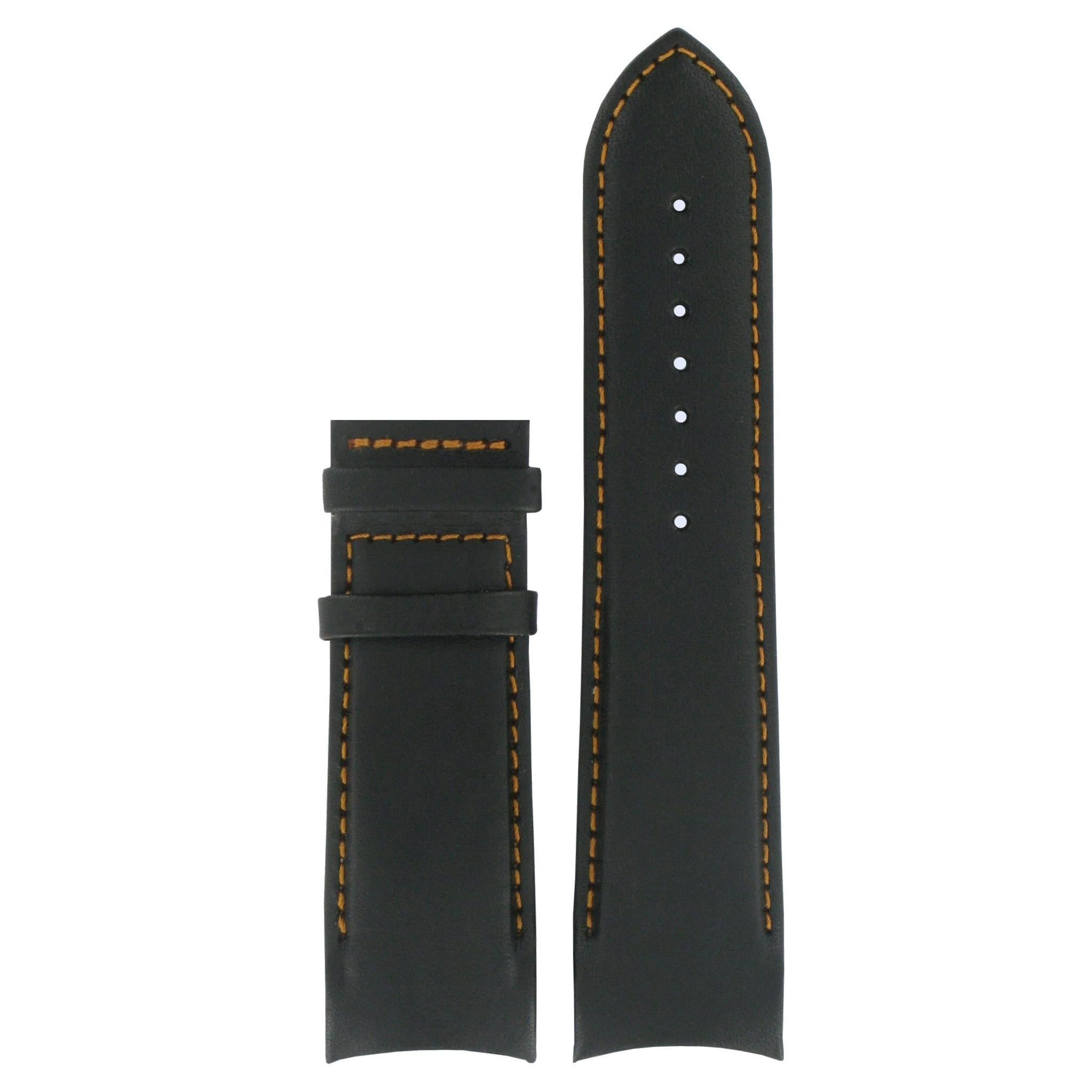 Tissot T035614A & T035627A Watch Band T610028615 Black Leather 24 mm Couturier - Watch Plaza