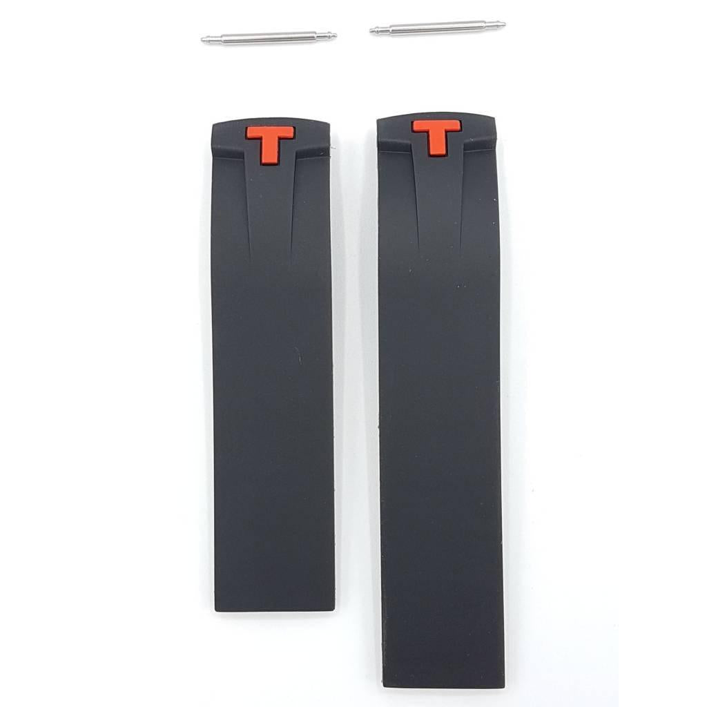 Tissot T036417A - T - Sport Watch Band T610028498 Black Silicone 20 mm PRS 330 - Watch Plaza