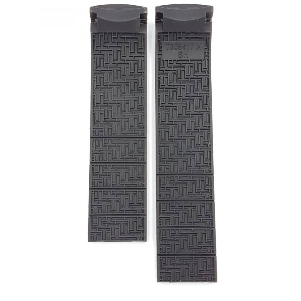 Tissot T036417A - T - Sport Watch Band T610028498 Black Silicone 20 mm PRS 330 - Watch Plaza