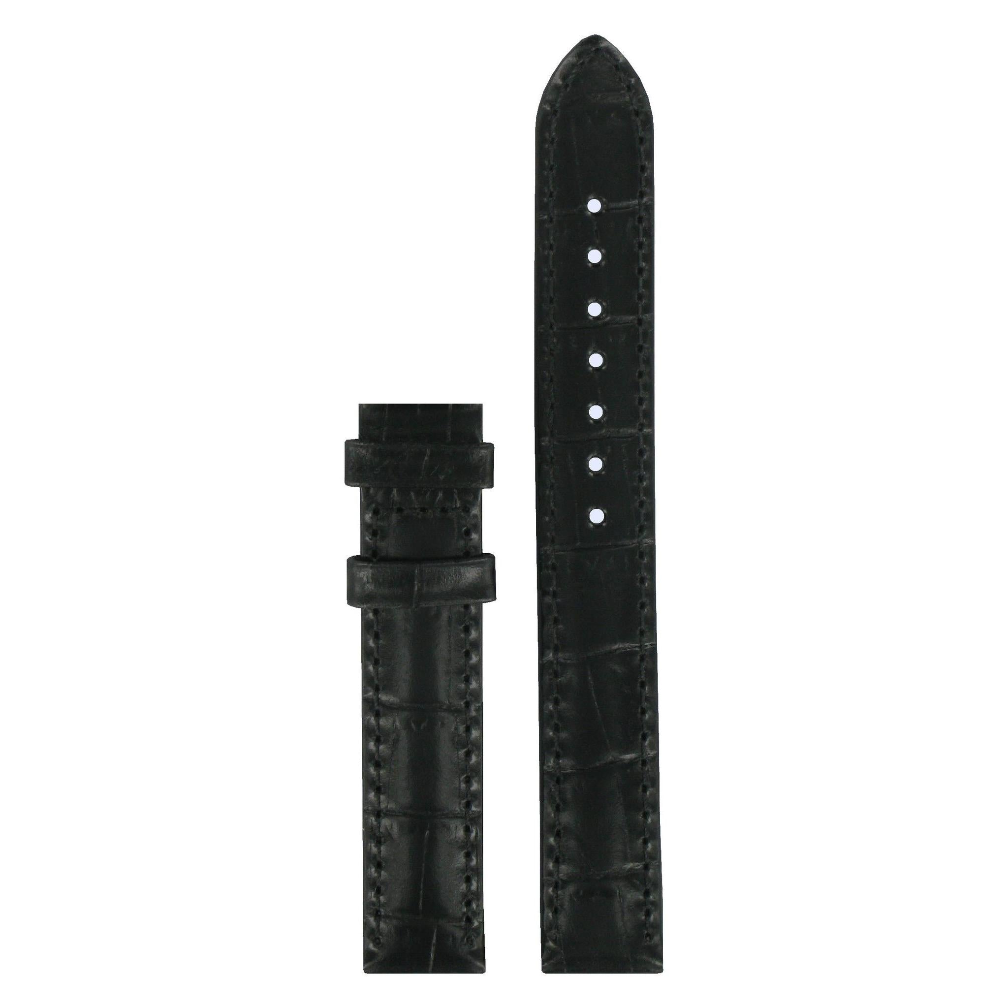 Tissot T045207A & T0212 T - Wave Watch Band T610020011 Black Leather 14 mm Bridgeport - Watch Plaza