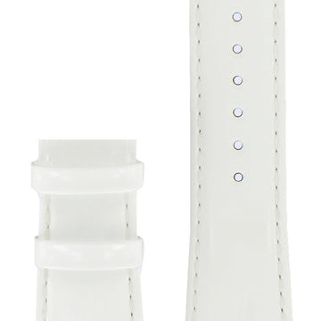 Tissot T047220A Watch Band T610032081 White Leather 21 mm T - Touch II - Watch Plaza