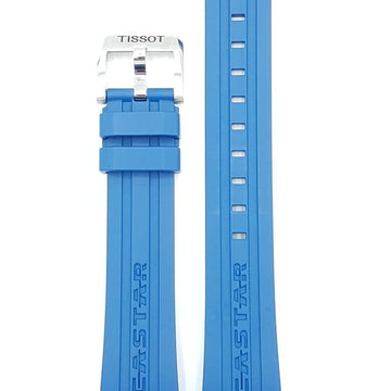 Tissot T066407A Seastar 1000 Watch Band T603031422 Blue Silicone 19 mm Seastar 1000 - Watch Plaza
