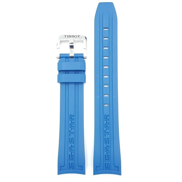 Tissot T066407A Seastar 1000 Watch Band T603031422 Blue Silicone 19 mm Seastar 1000 - Watch Plaza