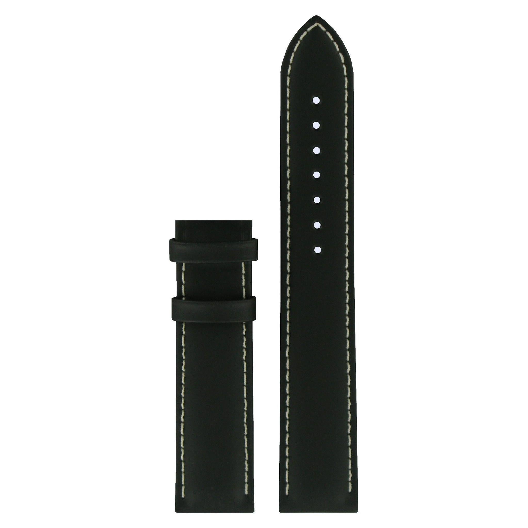 Tissot T067417A Watch Band T610031784 Black Leather 19 mm PRS 200 - Watch Plaza