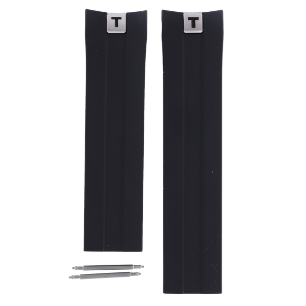 Tissot T076417 A BH Watch Band T610030240 Black Silicone 21 mm PRS 330 - Watch Plaza