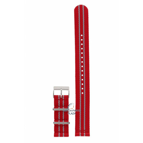 Tissot T095417 Houston Rockets Watch Band T604038996 Red Textile 19 mm Quickster - Watch Plaza