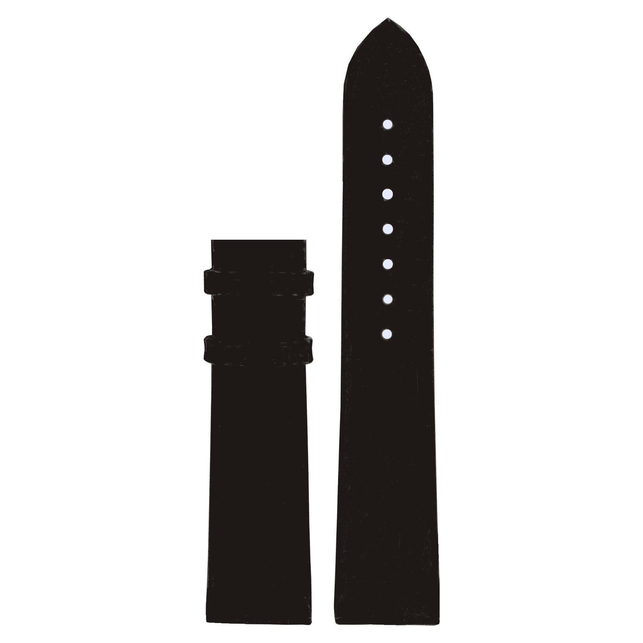 Tissot T1113, T1114 & T1115 XL Watch Band T610014624 Black Leather 18 mm Bellflhour - Watch Plaza