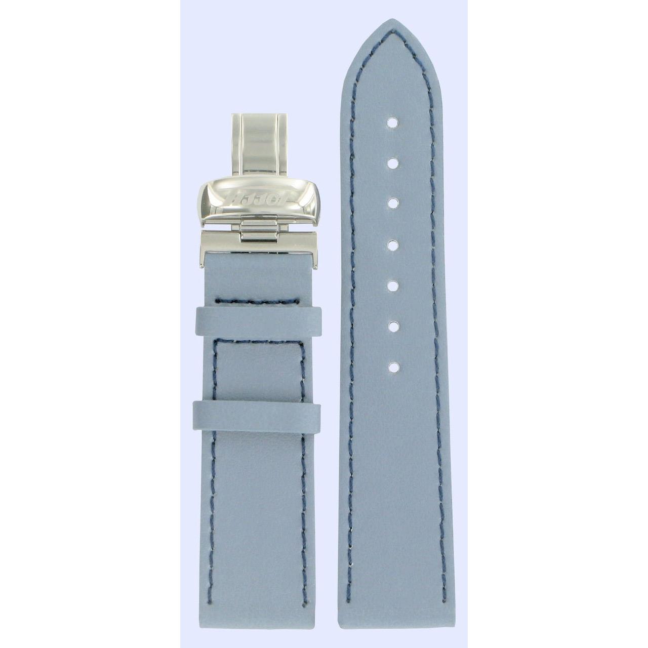 Tissot T56162379 Heritage Classic Watch Band T600013562 Blue Leather 20 mm Prince - Watch Plaza