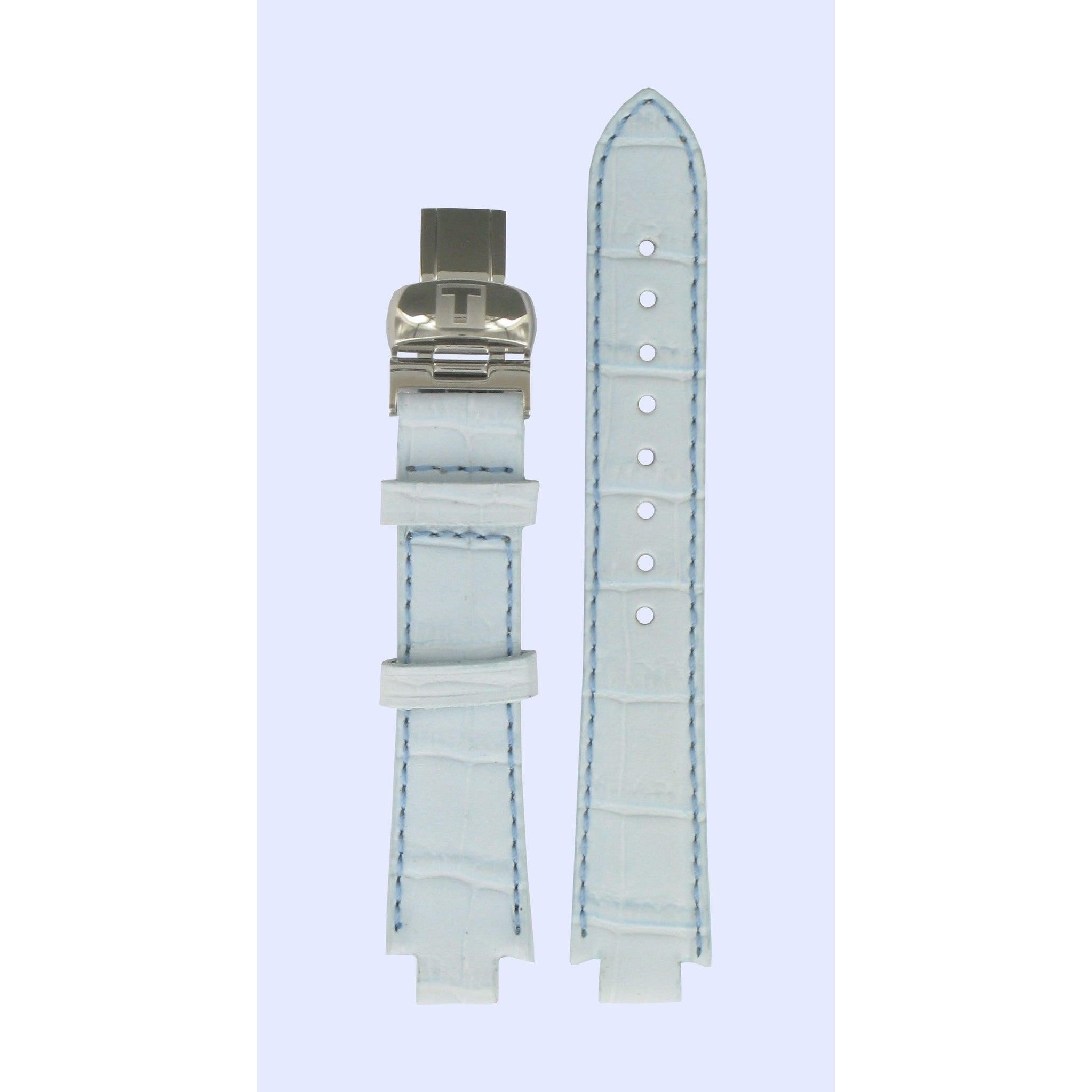 Tissot T60123983 T - Trend Watch Band T600013643 Light Blue Leather 09,5 mm TXL & TXS - Watch Plaza