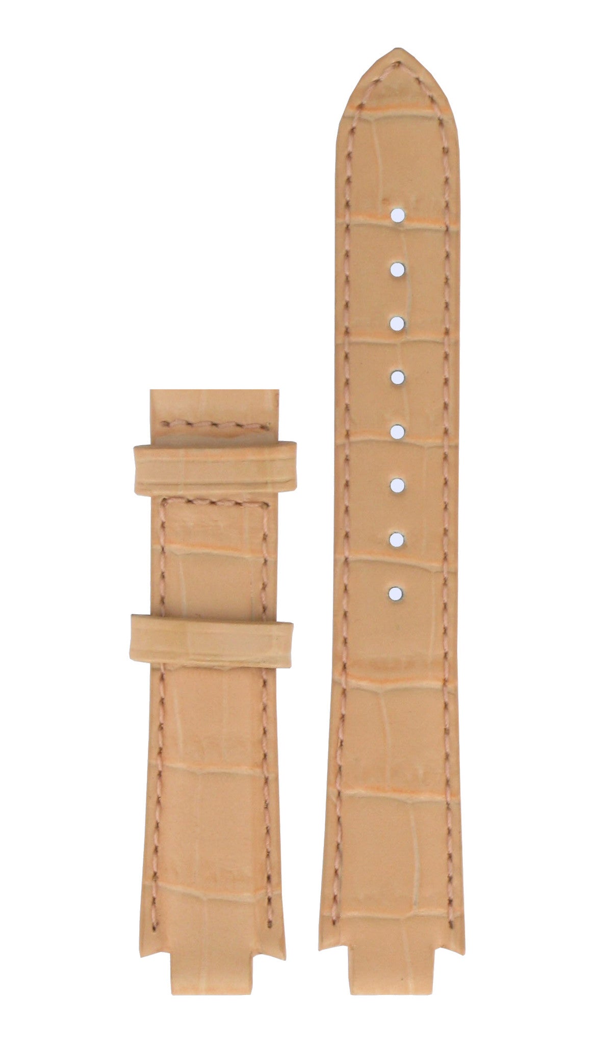 Tissot T60124993 Watch Band T610014644 Pink Leather 09,5 mm TXL - TXS - Watch Plaza
