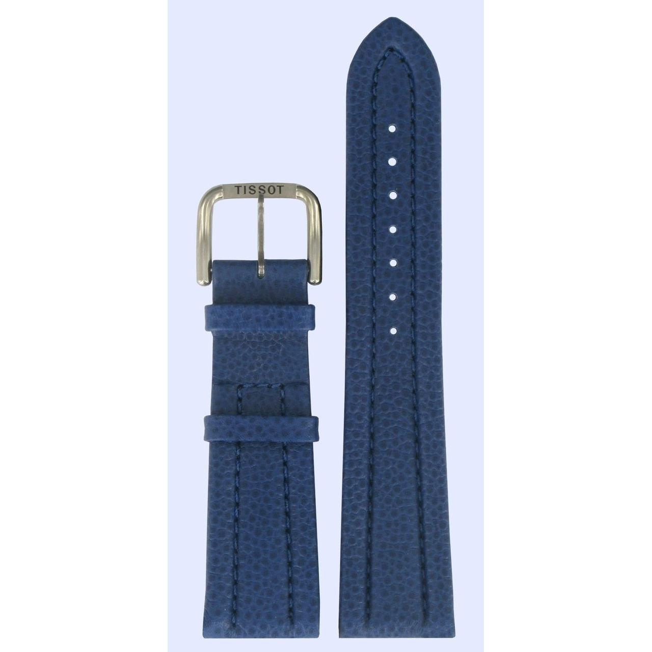 Tissot T62551161 Watch Band T600013286 Blue Leather 22 mm Two Timer 4 - Watch Plaza