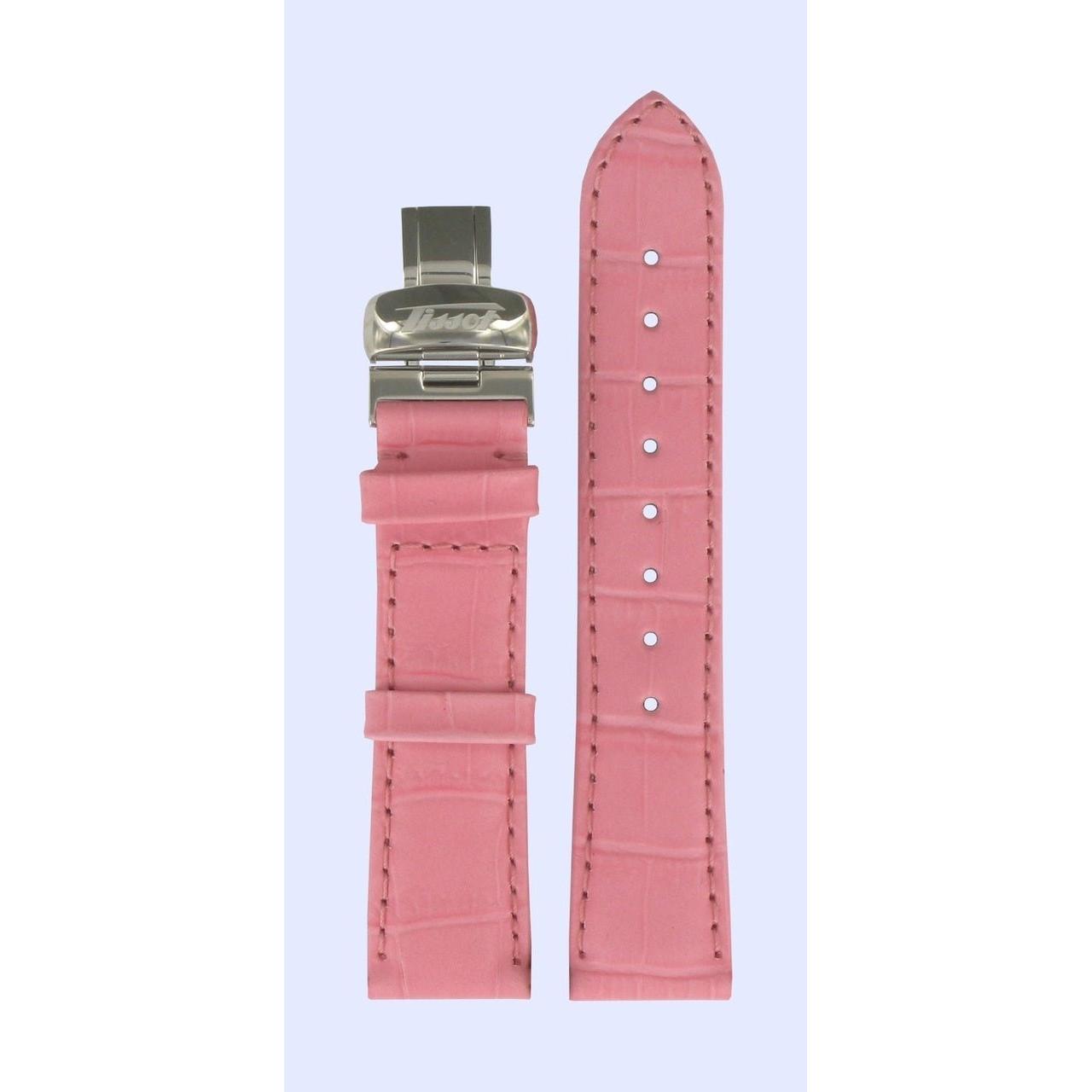 Tissot T66164702 Heritage Watch Band T600013042 Pink Leather 18 mm Porto Chrono - Watch Plaza
