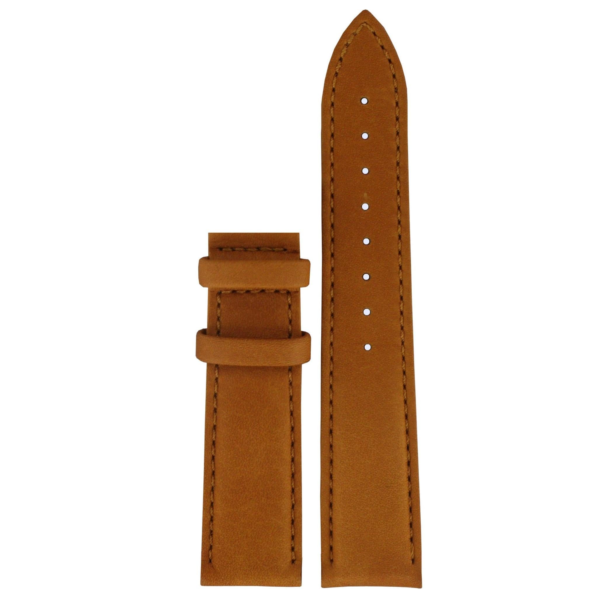 Tissot T66181933 Watch Band T610020152 Brown Leather 20 mm Heritage - Watch Plaza