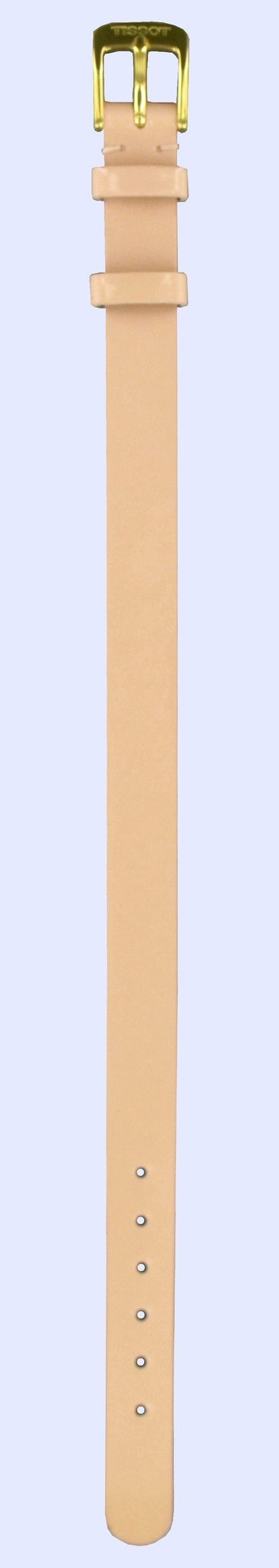 Tissot T713138 Watch Band T600013529 Pink Leather 10 mm Pettit - Watch Plaza