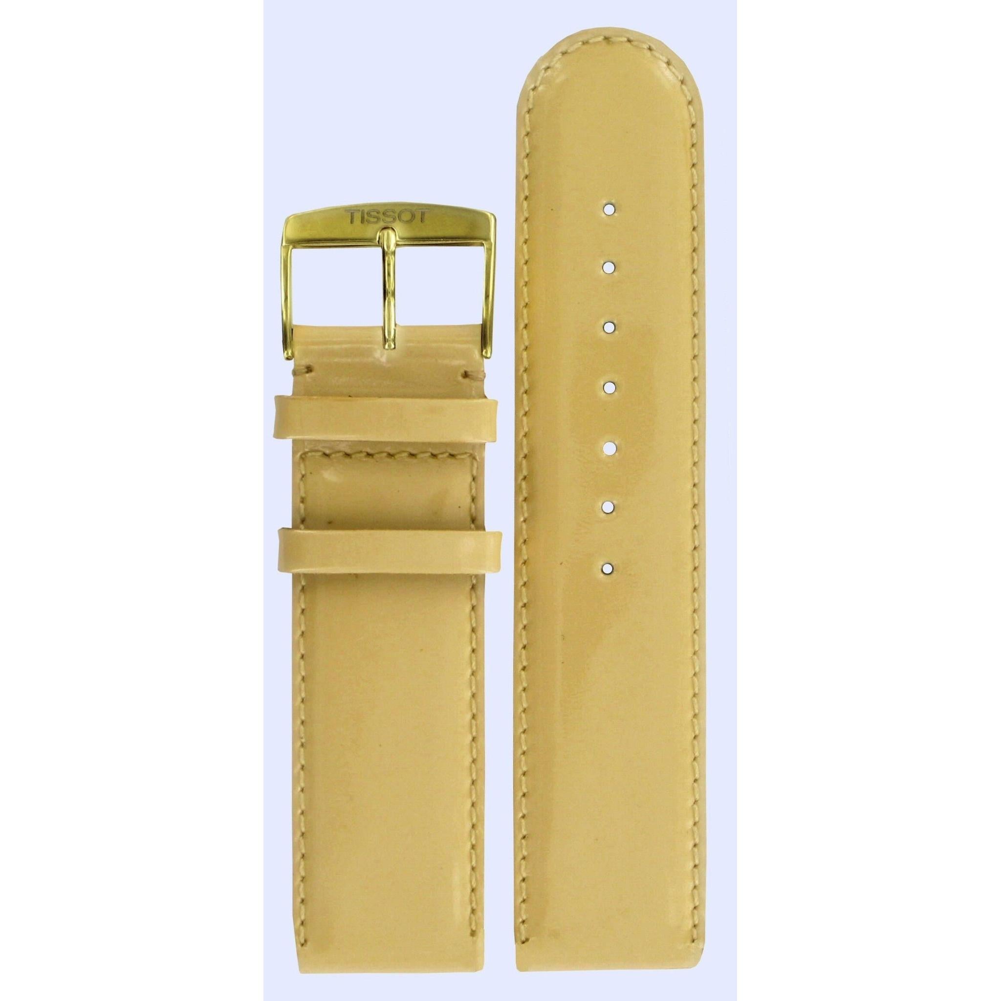 Tissot T71332371 Watch Band T600013556 Light Brown Leather 22 mm Roseville - Watch Plaza