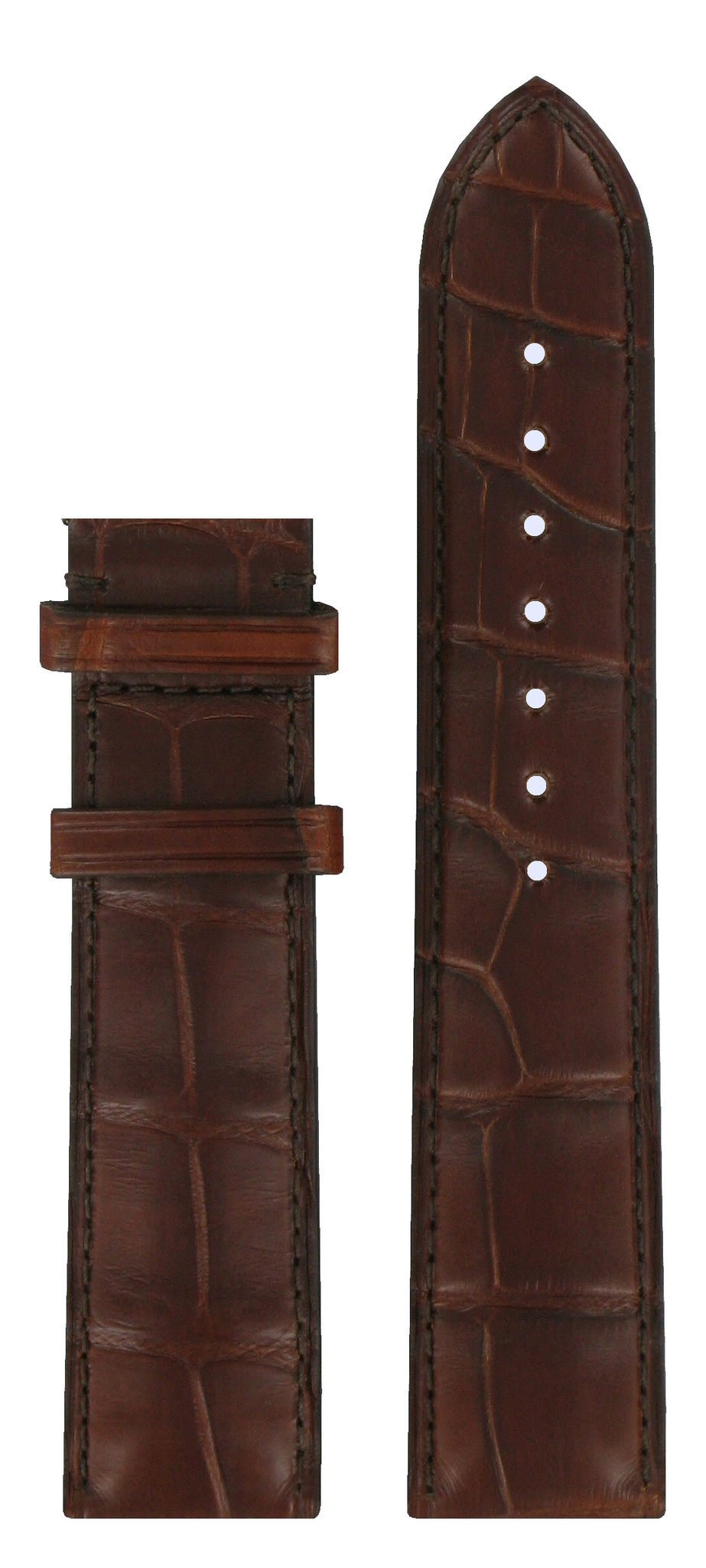 Tissot T904408A XL Watch Band T610026725 Brown Leather 19 mm Heritage - Watch Plaza