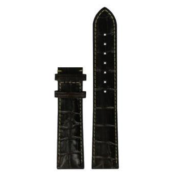 Tissot T905643A, T905627A, T7184 & T7134 XL Watch Band T610025712 Dark Brown Leather 20 mm Sculpture Line - Watch Plaza