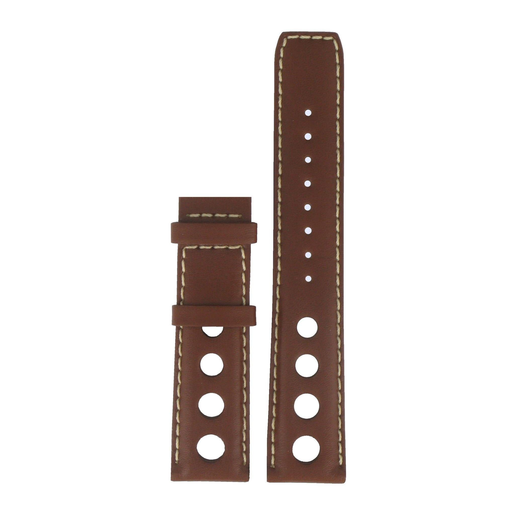 Tissot T91141631 & T91141351 Watch Band T610014547 Brown Leather 20 mm PRS 516 - Watch Plaza