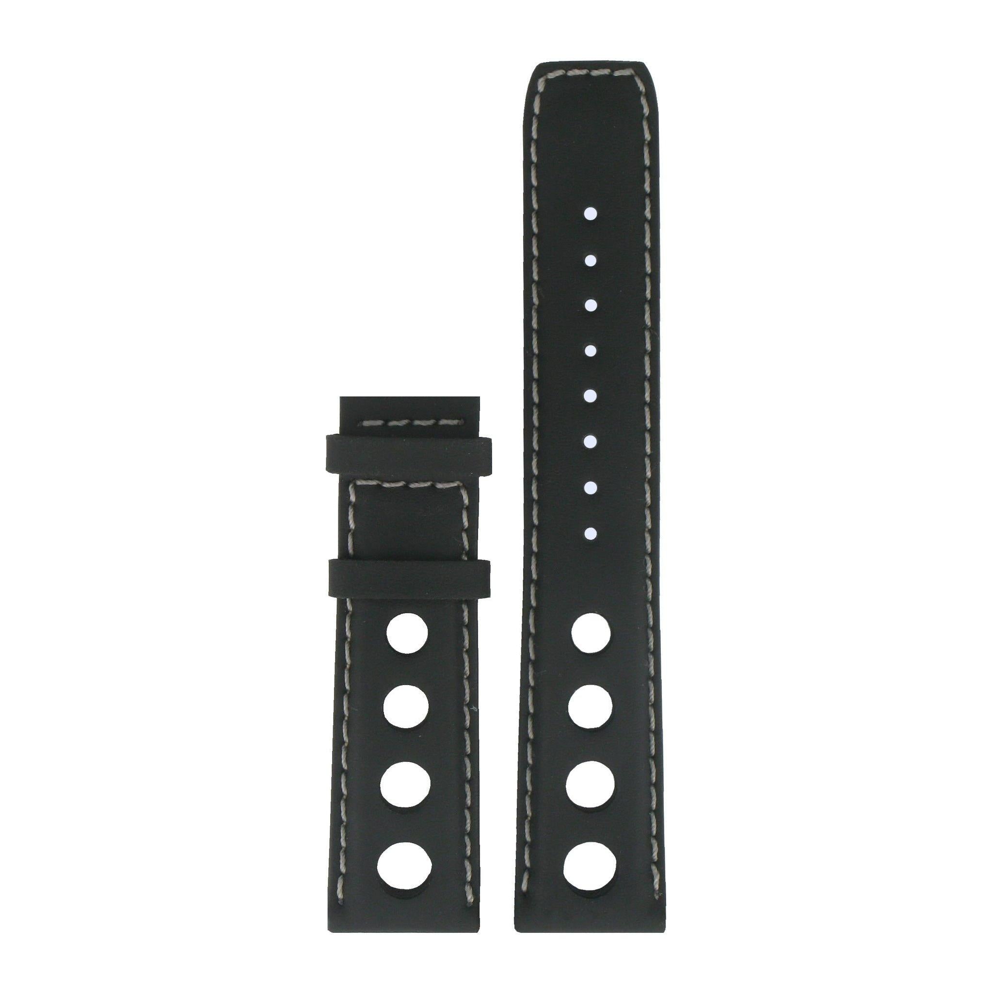 Tissot T91142651 & T91142331 XL Watch Band T610016985 Black Leather 20 mm PRS 516 - Watch Plaza