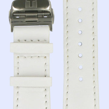 Tissot Z253/353 - T33765881 Watch Band T600013560 White Leather 20 mm T - Touch - Watch Plaza