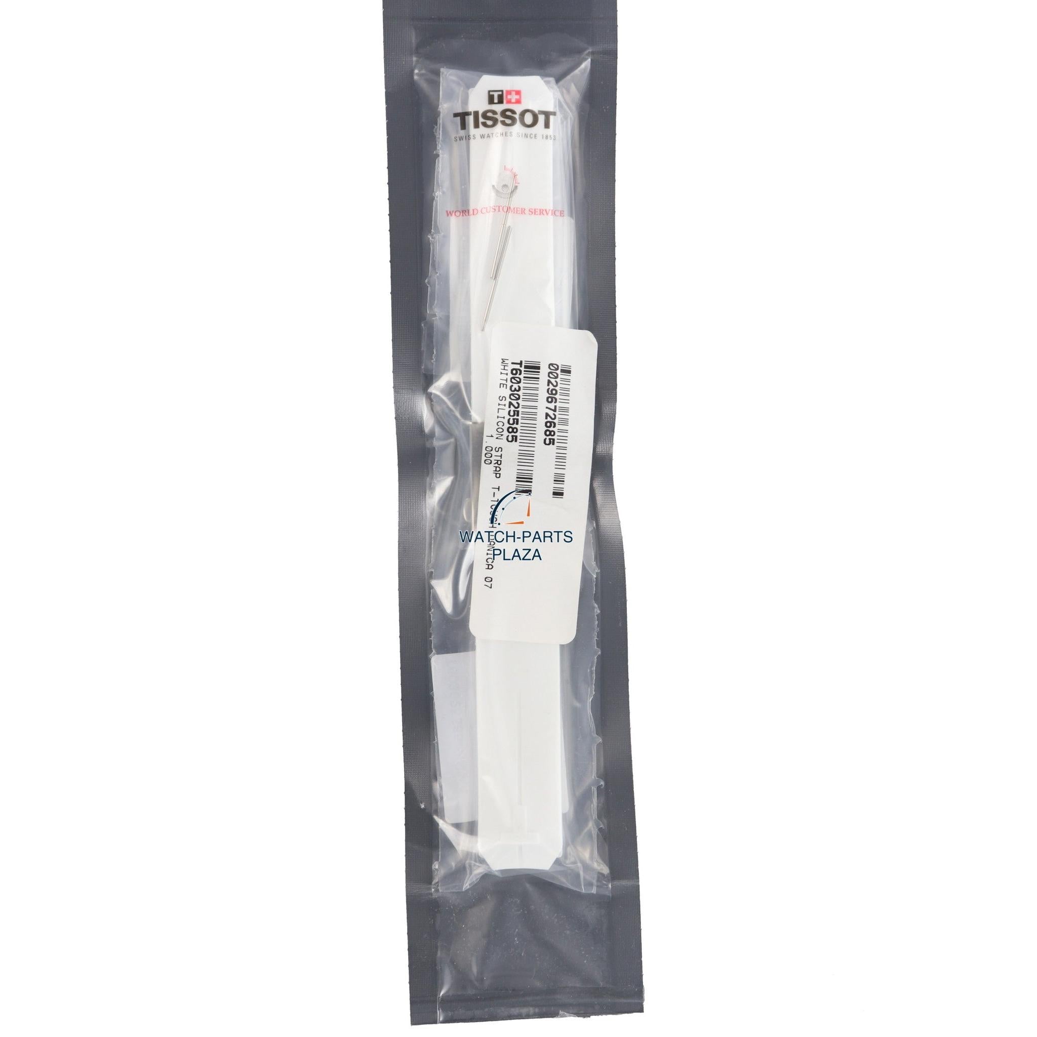 Tissot Z353 / Z253 Watch Band T603025585 White Silicone 20 mm T - Touch - Watch Plaza