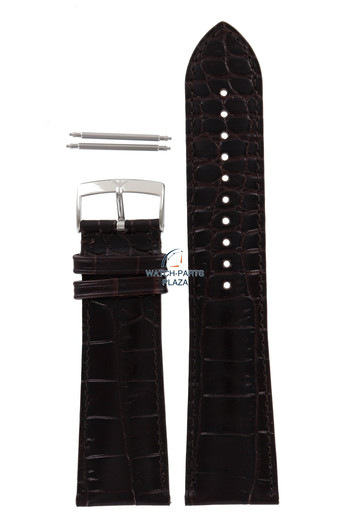 Watch Band AR0402 Emporio Armani Marco brown leather strap 26mm original - Watch Plaza