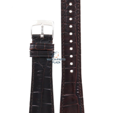 Watch Band AR0403 Emporio Armani Marco Medium brown leather strap 22mm original AR0490 - Watch Plaza