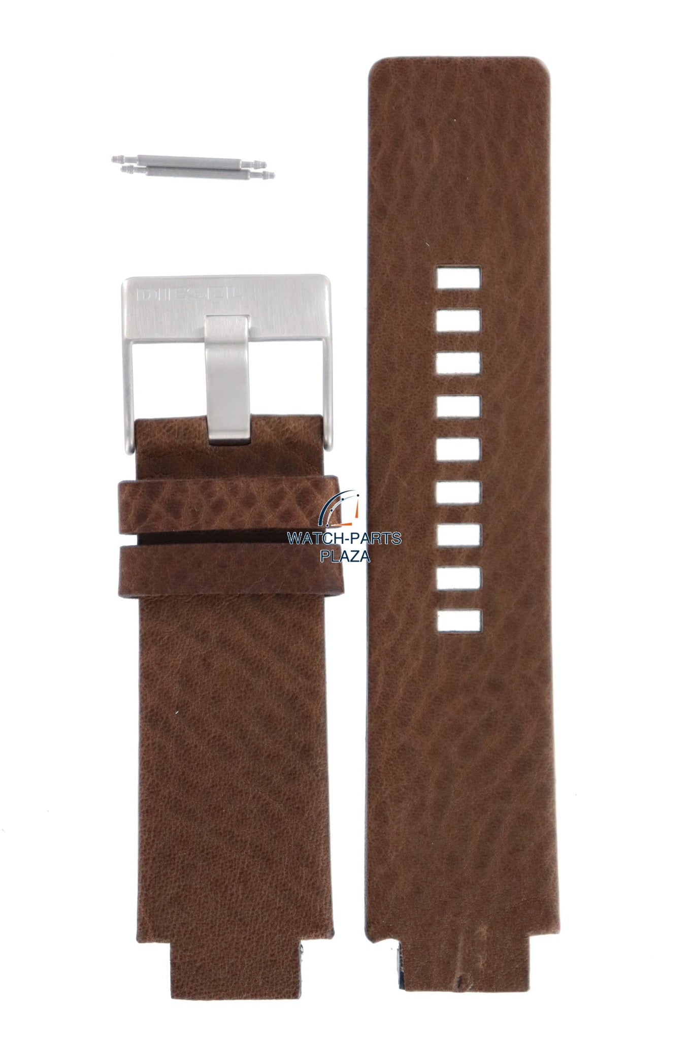 Watch Band Diesel Cliffhanger DZ1090 / DZ1123 brown leather strap 18mm genuine - Watch Plaza