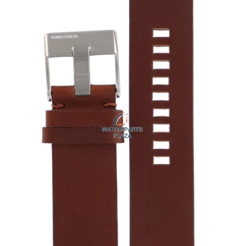 Watch Band Diesel DZ1075 brown leather strap 24mm original - Watch Plaza