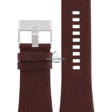 Watch Band Diesel DZ1132 Cliffhanger Big brown leather strap 25mm original - Watch Plaza