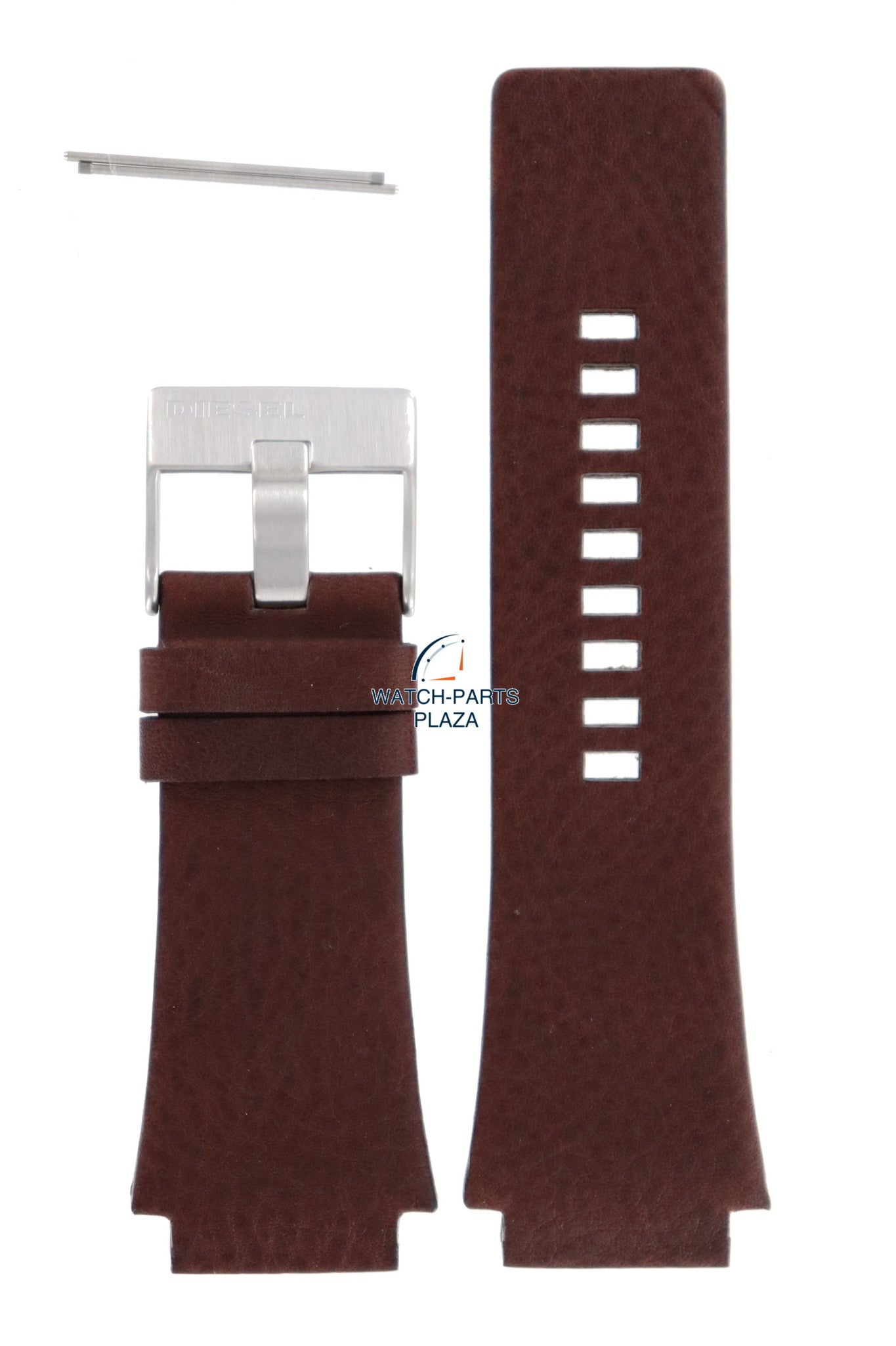 Watch Band Diesel DZ1132 Cliffhanger Big brown leather strap 25mm original - Watch Plaza