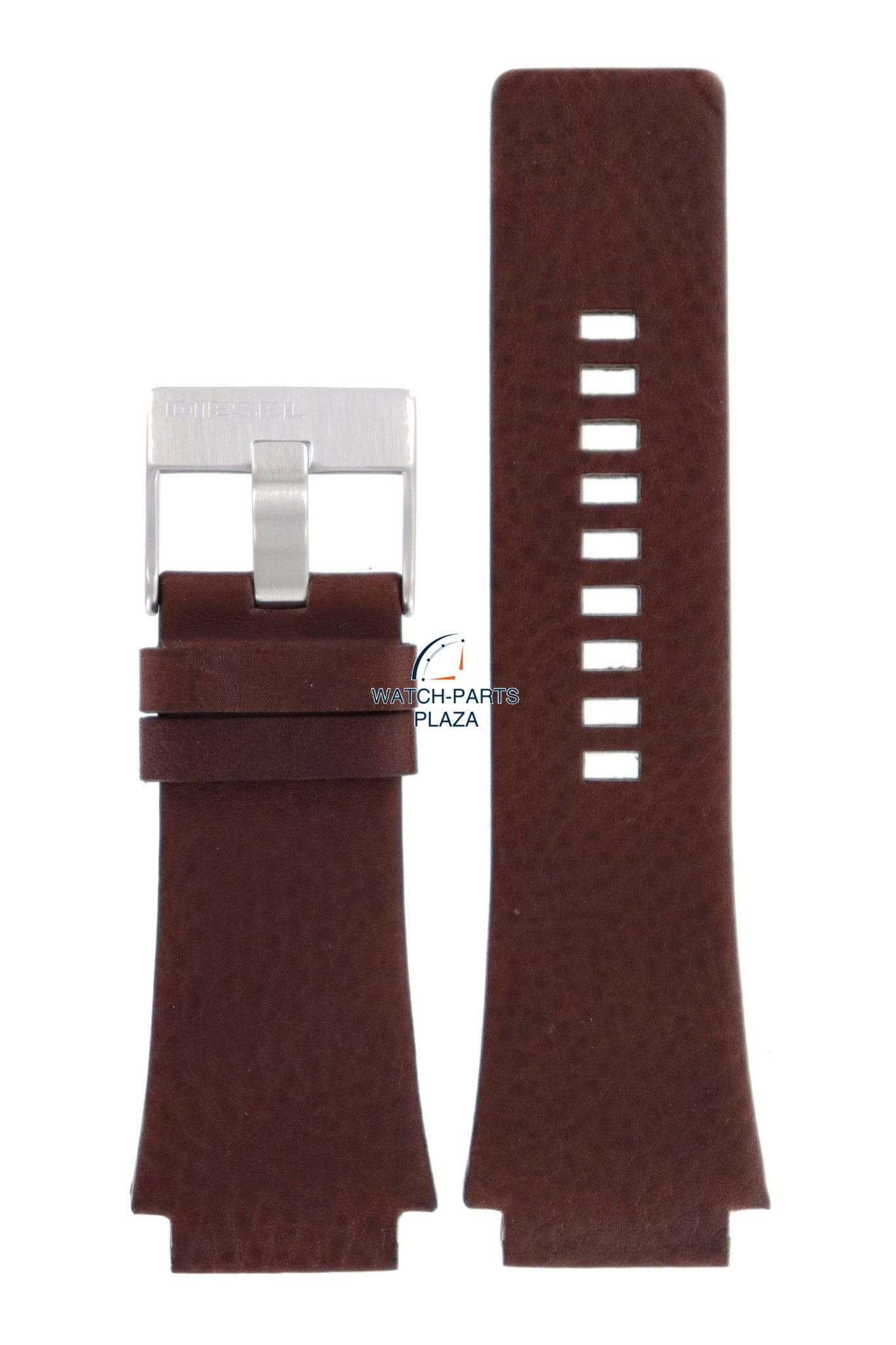 Watch Band Diesel DZ1132 Cliffhanger Big brown leather strap 25mm original - Watch Plaza