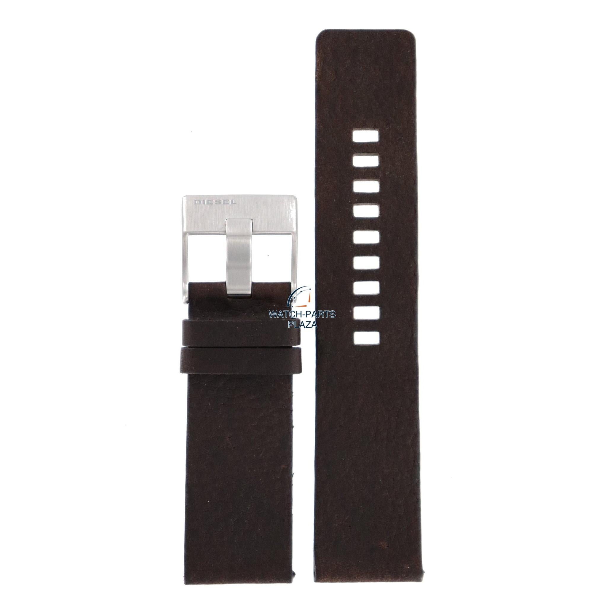 Watch Band Diesel DZ1148 brown leather strap 26mm original - Watch Plaza