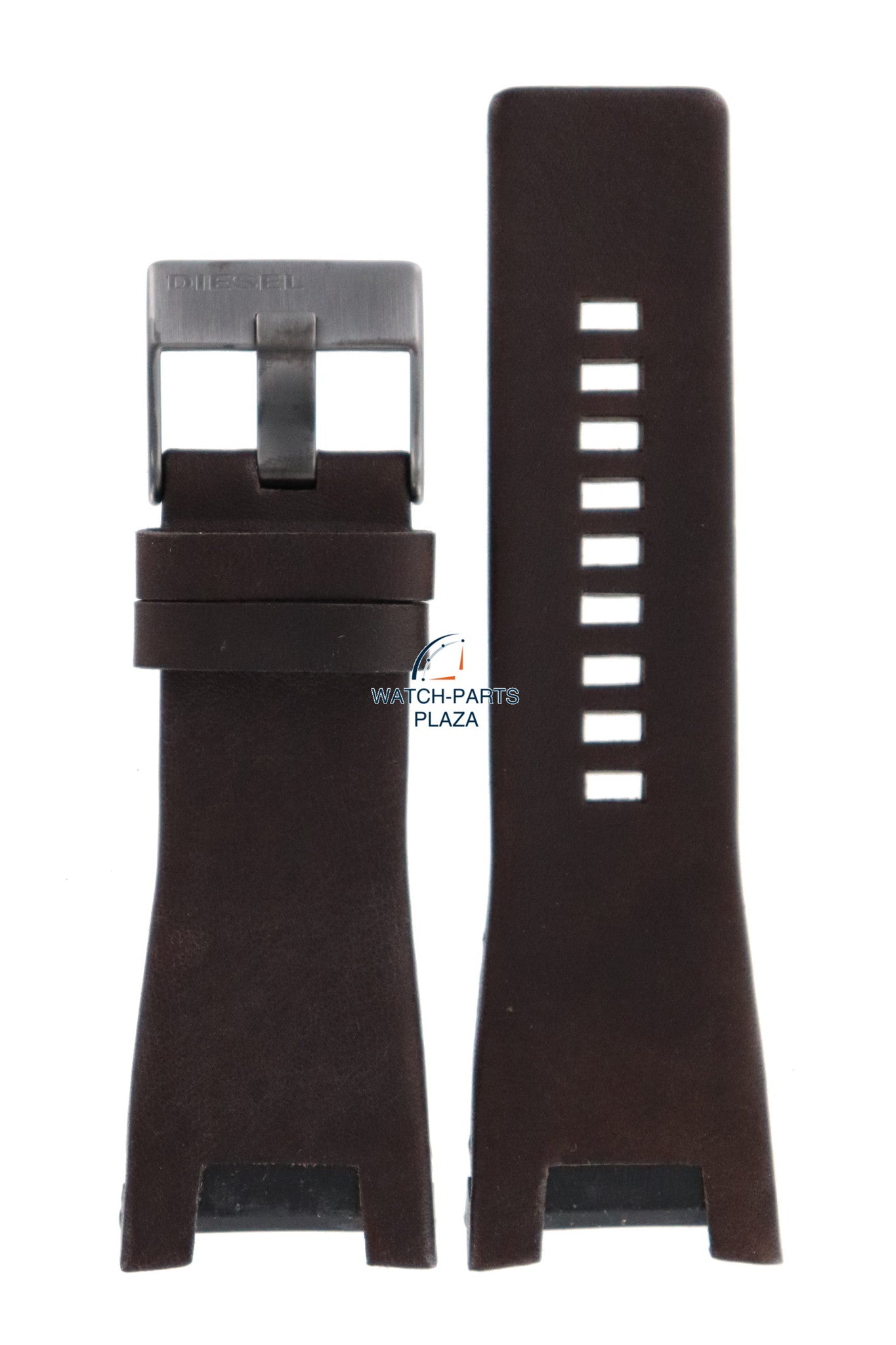 Watch Band Diesel DZ1216 brown leather strap 32mm Bugout original - Watch Plaza